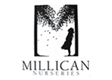 A stylized M with the silhouette of a little girl and vines