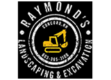 black logo with yellow excavator vehicle